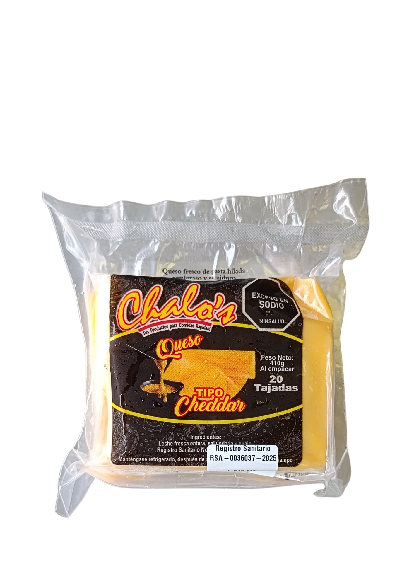 QUESO TipoCheddar *20und CHALOS