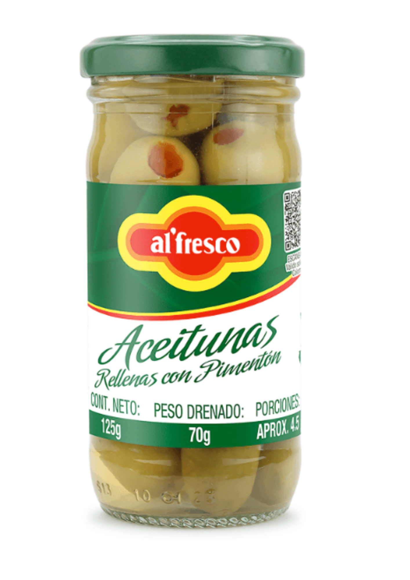 ACEITUNA DESHUESADA 125gr ALFRESCO