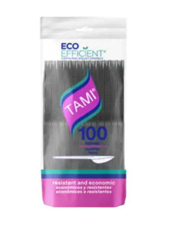 CUCHILLO NEGRO *100 UNIDADES TAMI