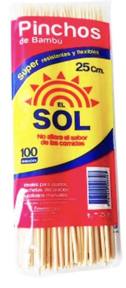 PALO BAMBU 25cm(3mm) DELGADO