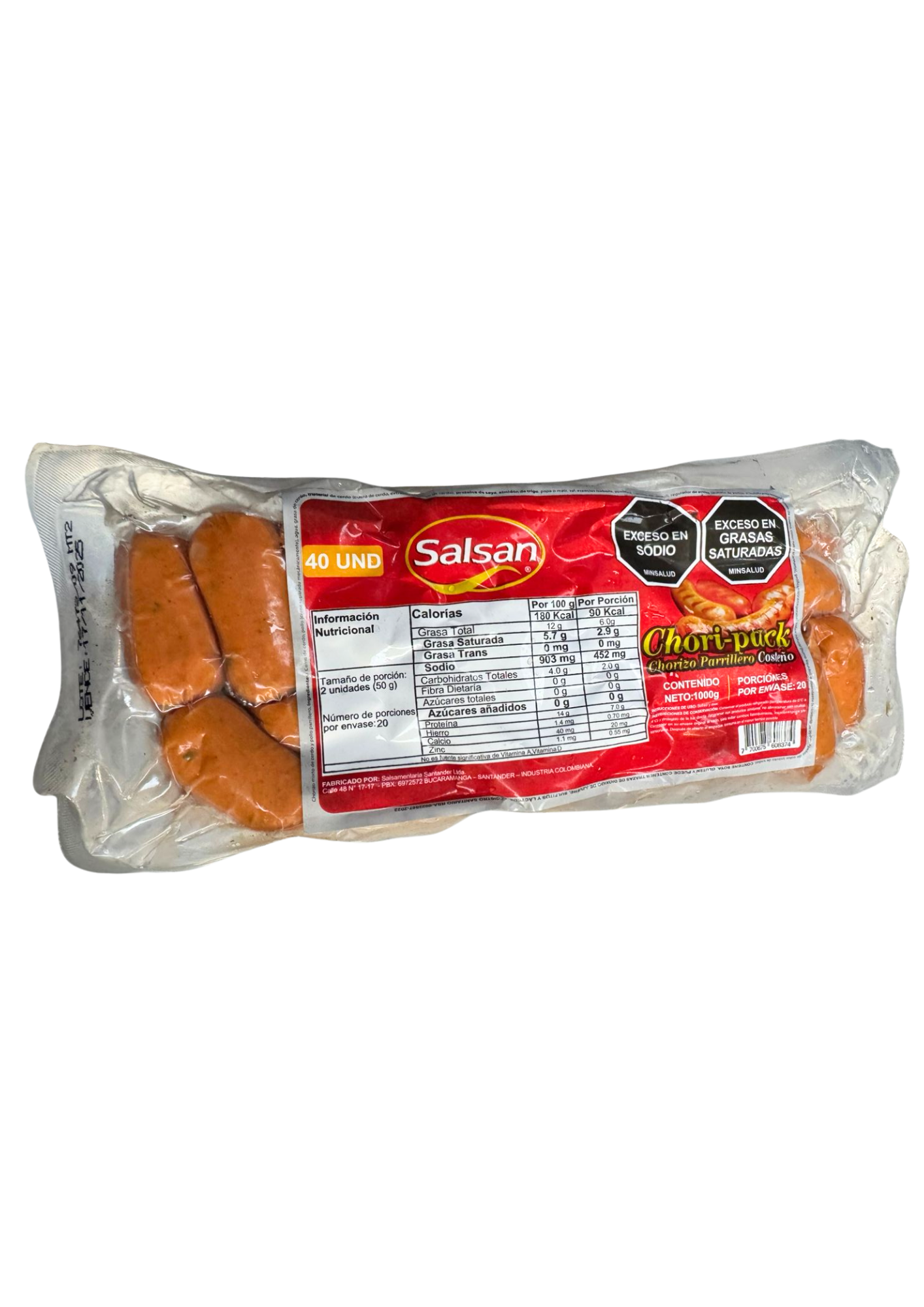 CHORZ PACK 1000gr 40und SALSAN