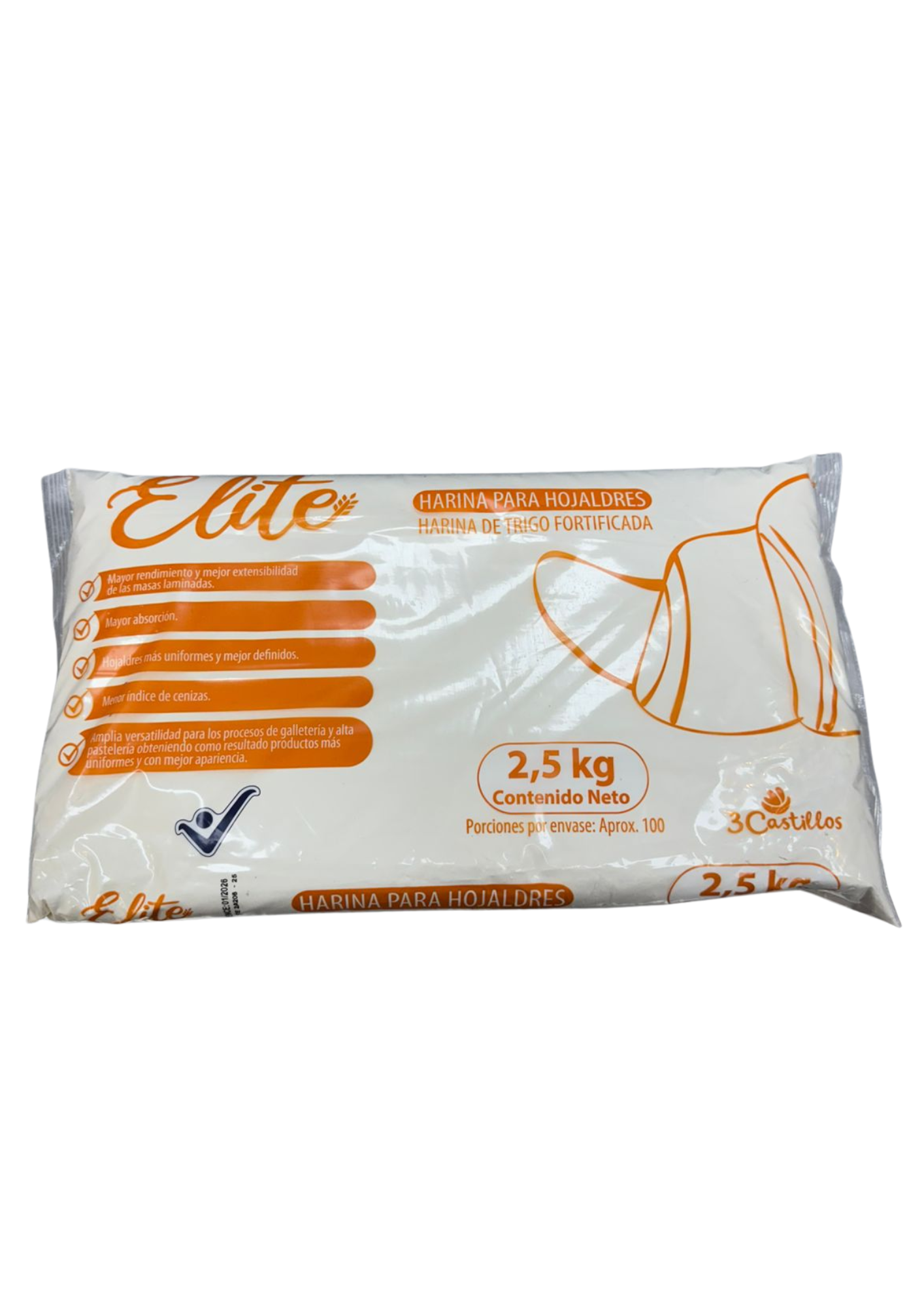 HARINA HOJALDRE 2.5kg BOLSA ELITE