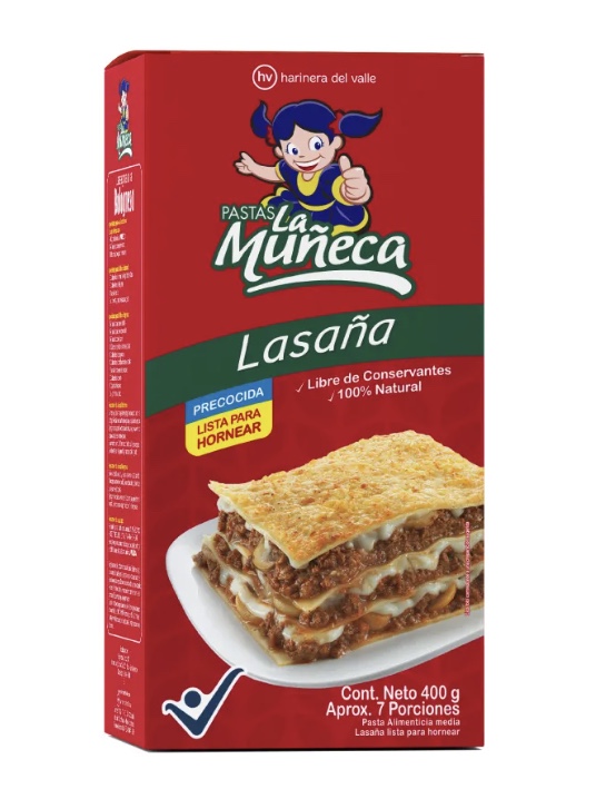 PASTA LASAGNA *400gr LA MUNECA