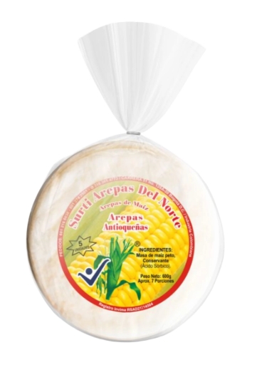AREPAS ANTIOQUEÑAS 5 UNIDADES