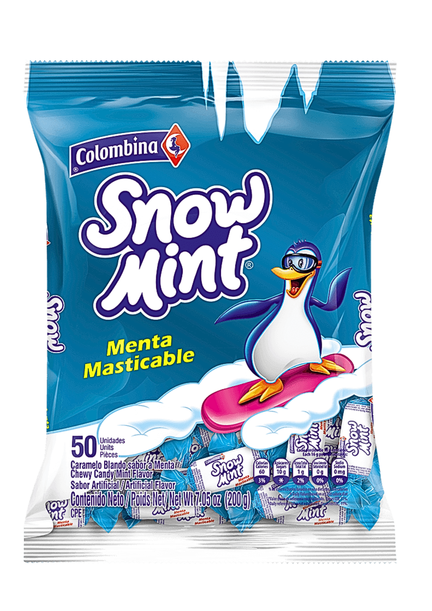 MENTA SNOW MINT 50 UND  COLOMBINA