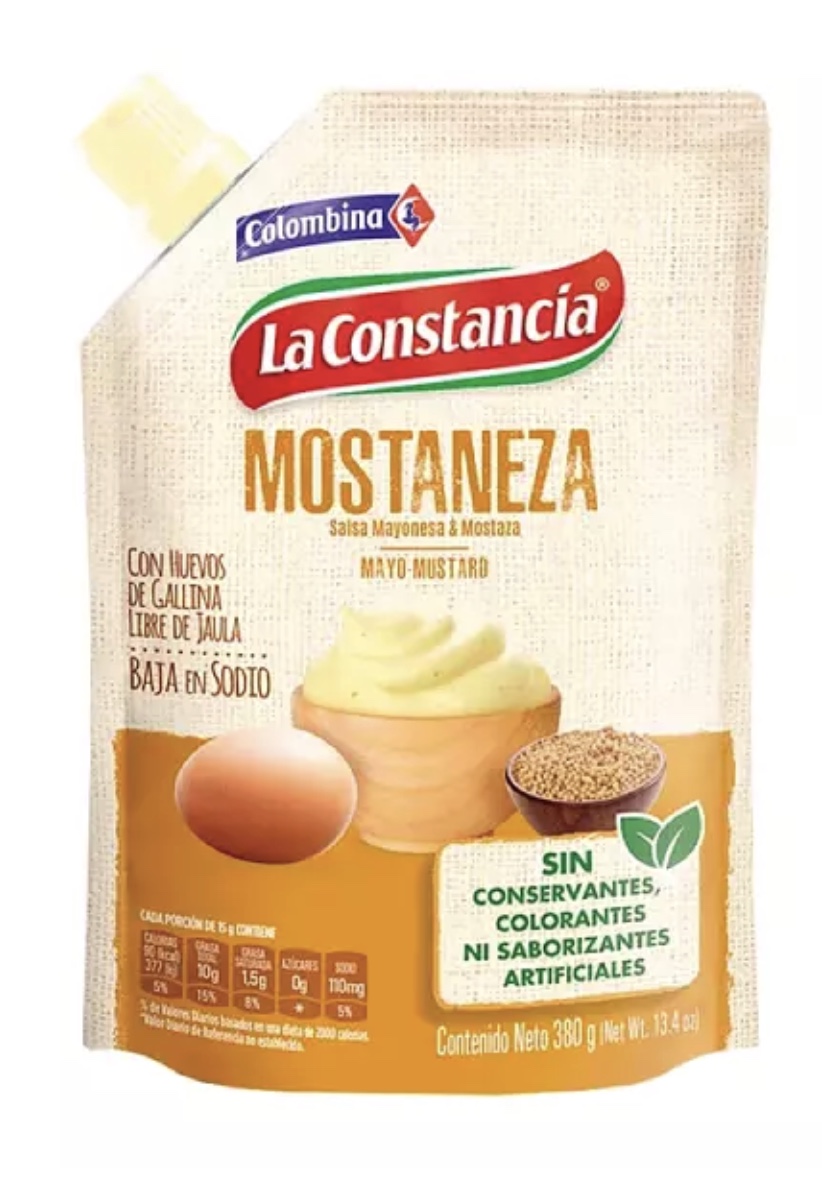 SALSA MOSTANEZA ORG *380gr CONSTANCIA