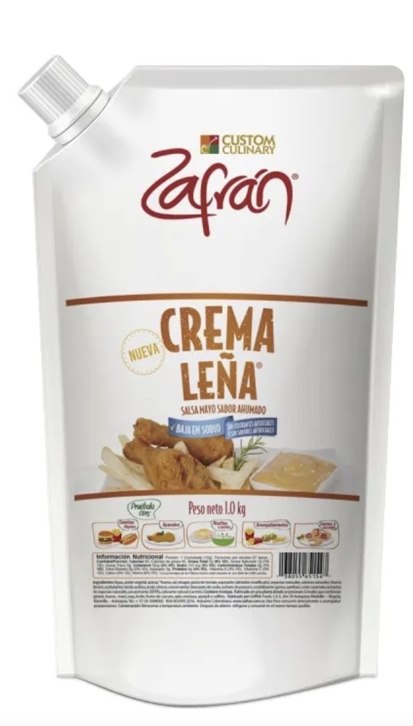SALSA  CREMA LEÑA * 1000gr ZAFRAN