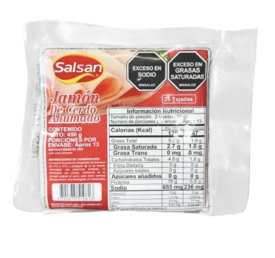 JAMON AHUMADO *450gr SALSAN