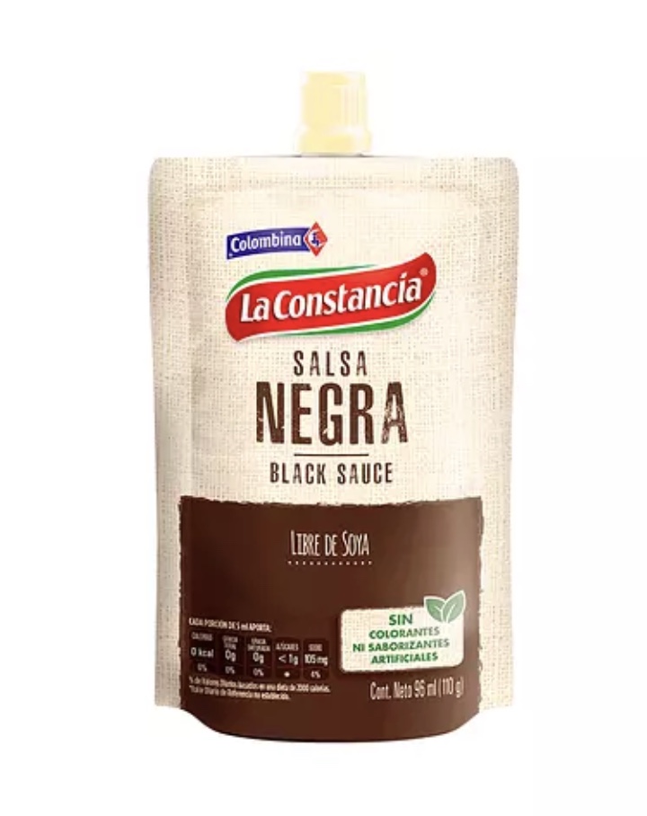 SALSA NEGRA * 100gr DOY PACK CONSTANCIA
