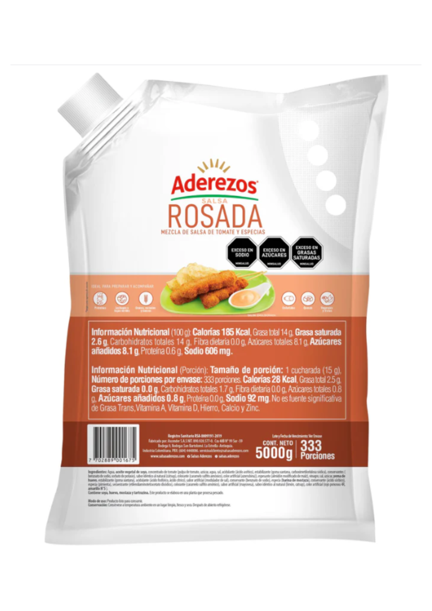 S ROSADA BOLSON *5000gr ADEREZOS