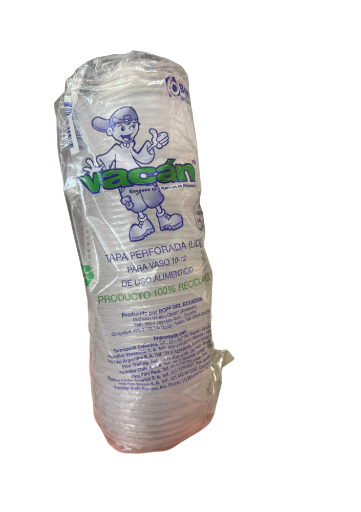 TAPA VASO 9oz 10oz 12oz 50und VACAN