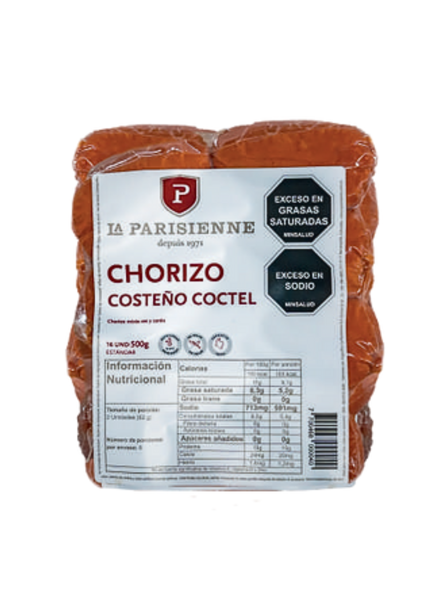 CHORZ COSTENO COCTEL 16 UND 500GR PARISIENNE