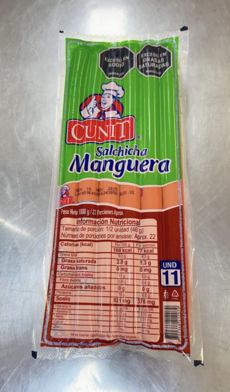 SALCHICHA MANGUERA TIENDA *1100gr CUNIT
