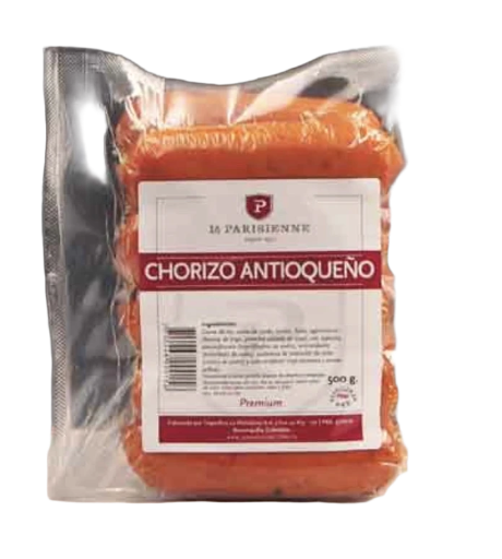 CHORZ ANTIOQUEÑO *500gr por 10 unidades PARISIENNE