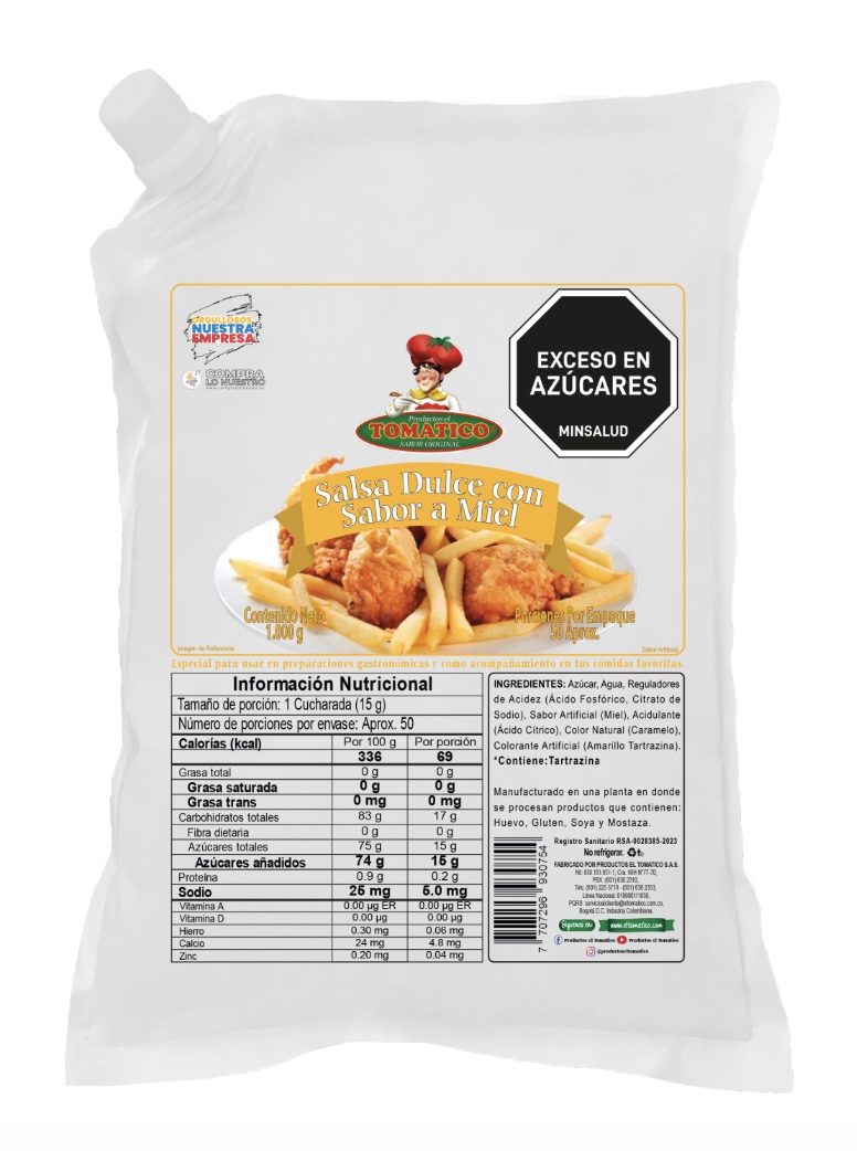 MIEL BOLSA *1000gr TOMATICO