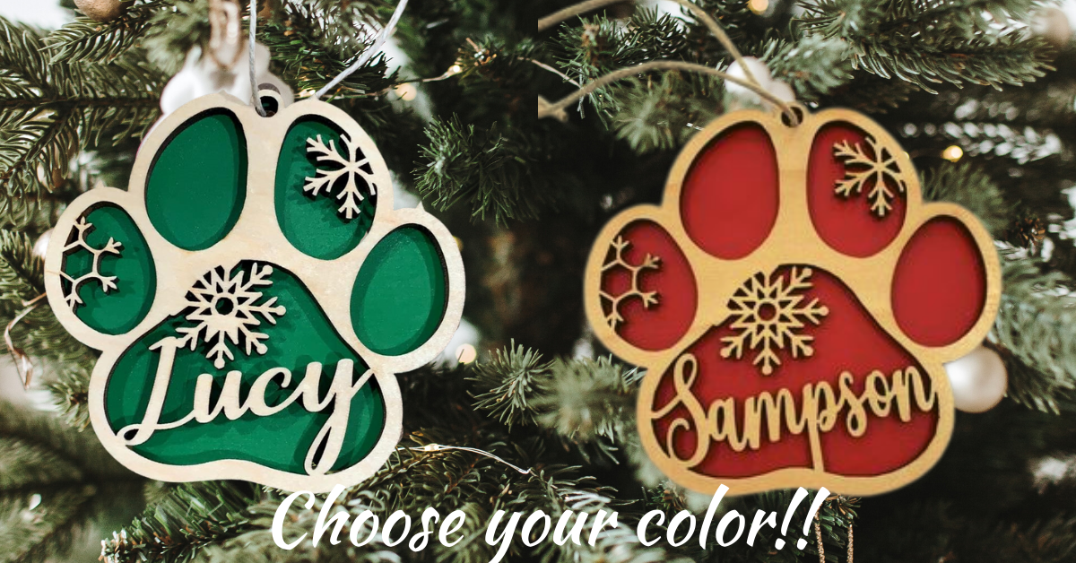 Personalized Dog Christmas Ornaments