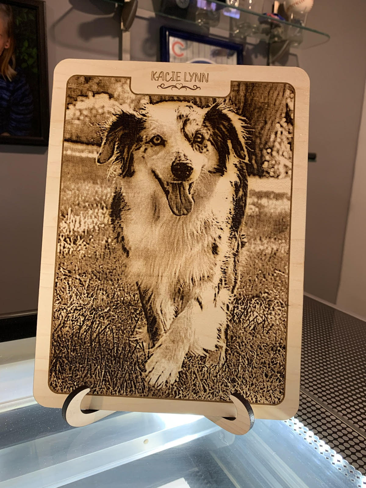 Framed 5x7 Laser Engraved Photo