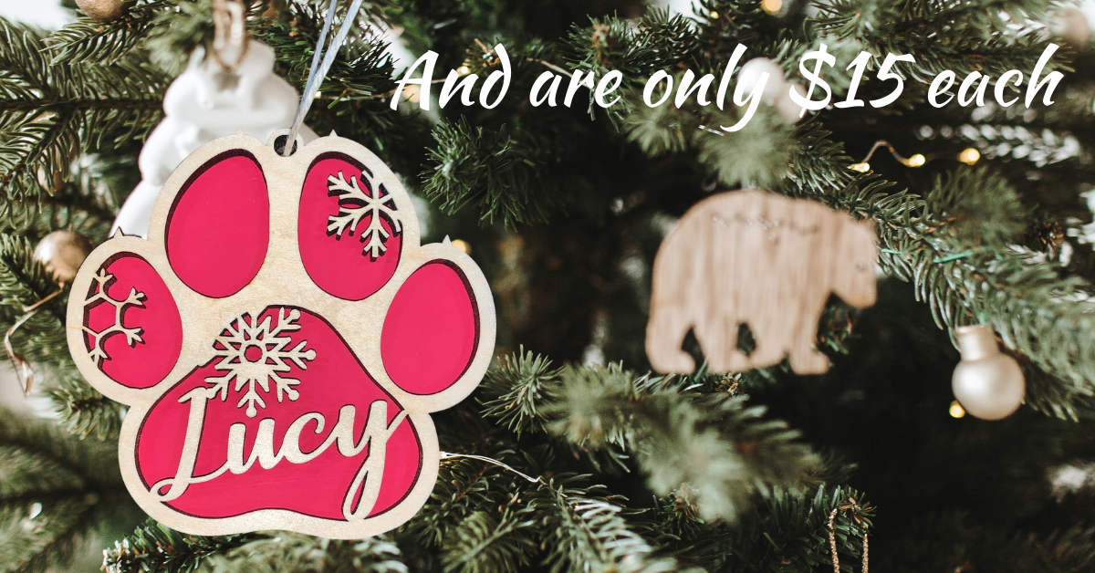 Personalized Dog Christmas Ornaments