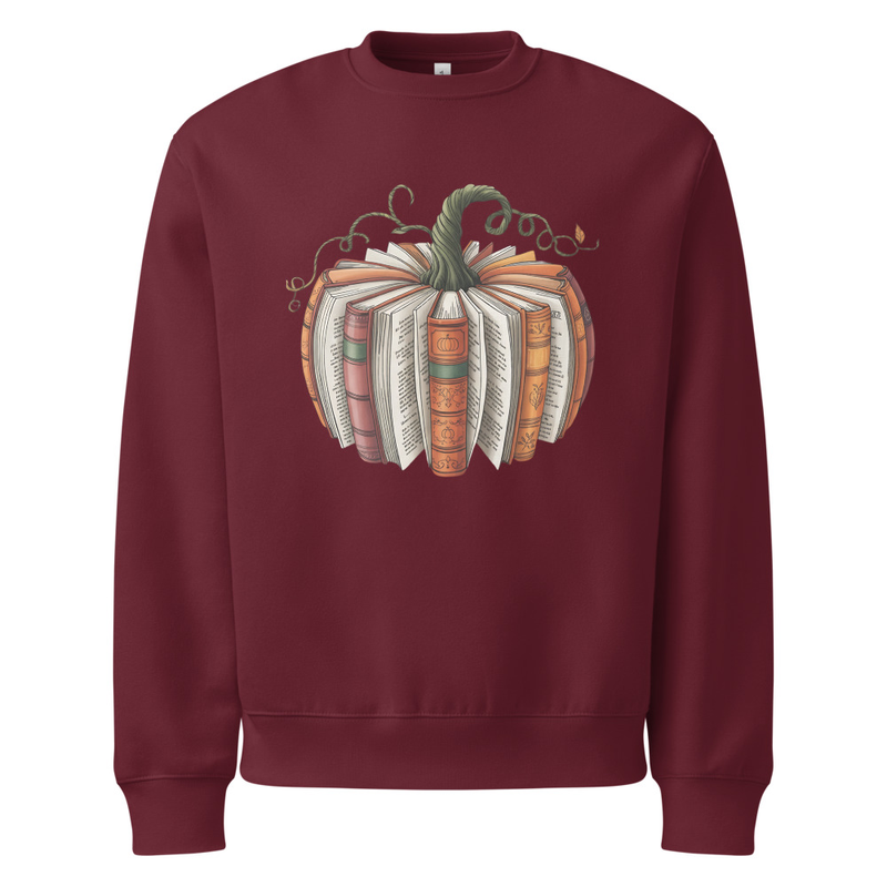 Book Club Pumpkin - Fall - Women and Men’s Oversized Sweatshirt