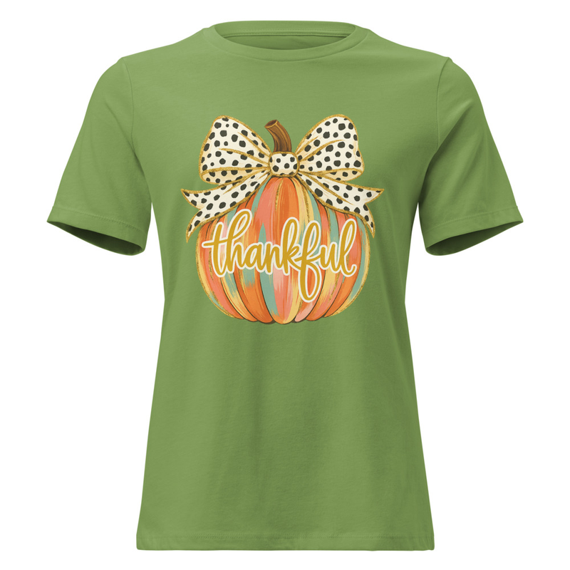Thankful Pumpkin - Fall - Women's Relaxed Super Soft T-Shirt