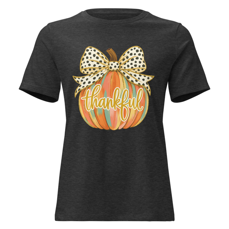 Thankful Pumpkin - Fall - Women's Relaxed Super Soft T-Shirt