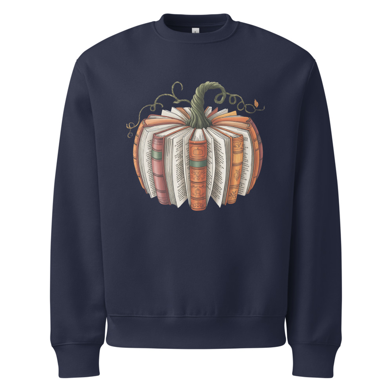 Book Club Pumpkin - Fall - Women and Men’s Oversized Sweatshirt