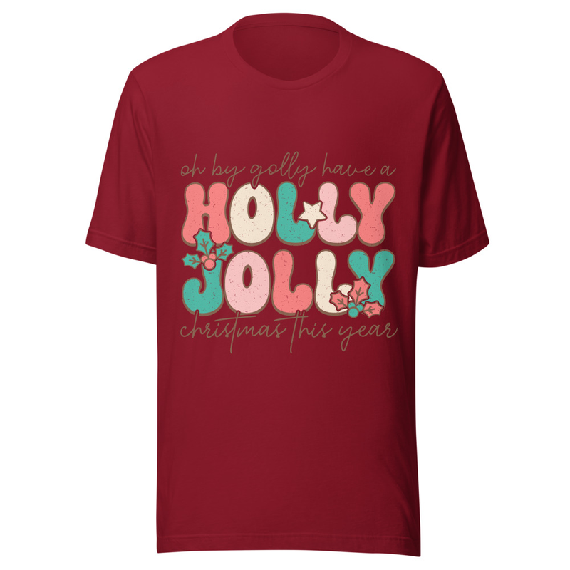 Holly Jolly Christmas Unisex t-shirt