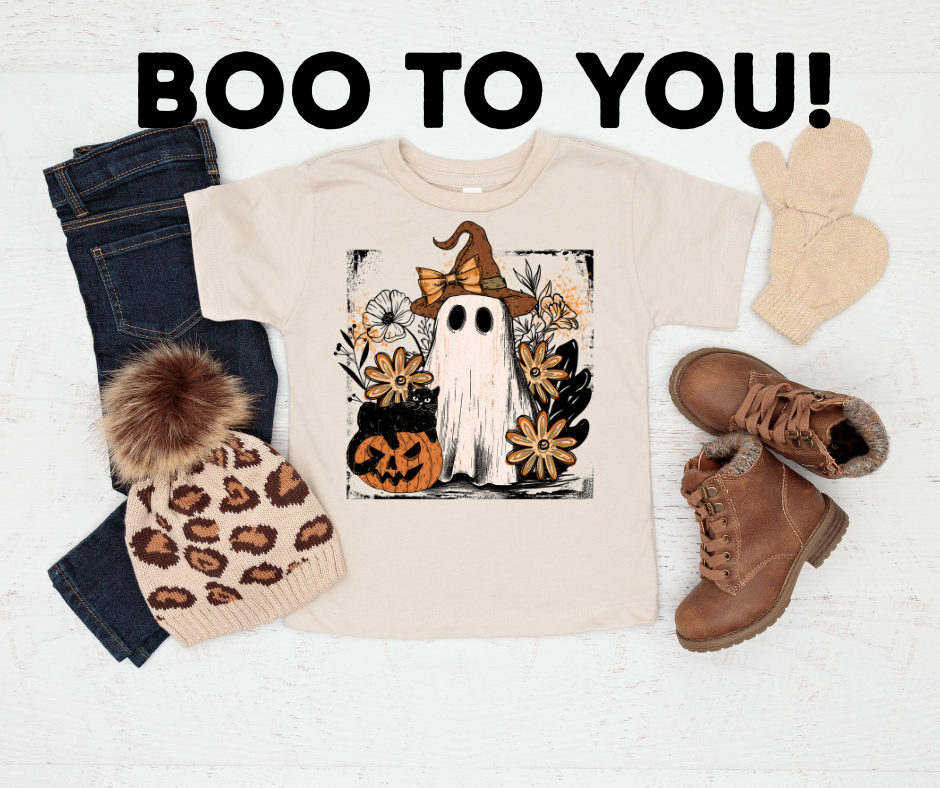 Ghostly Boho Floral Unisex t-shirt