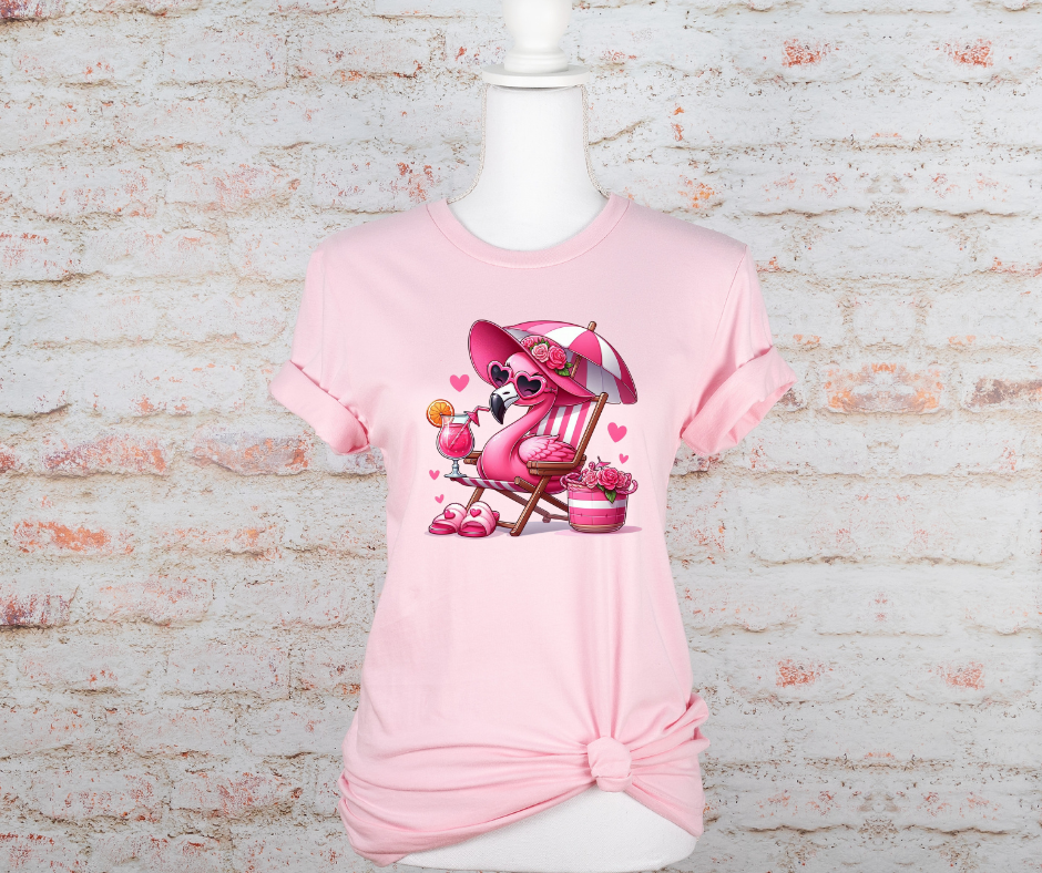 Pink Flamingo Summer T-shirt