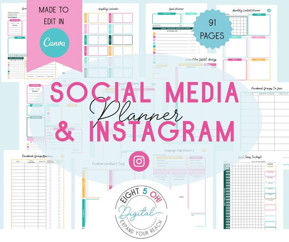 Complete Social Media & Instagram Planner