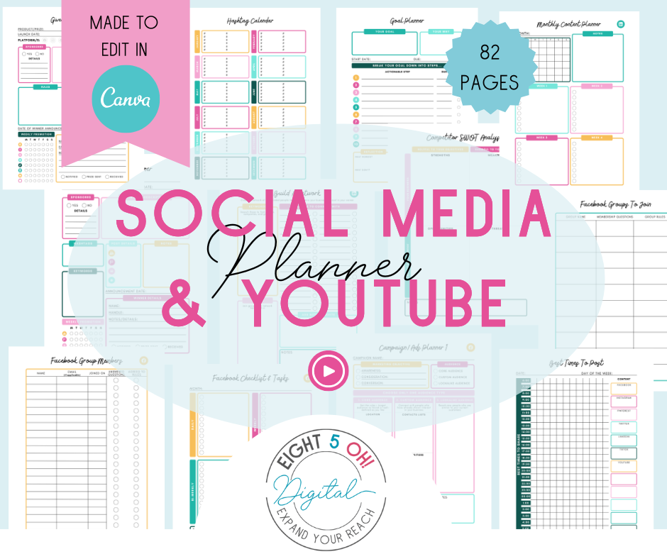 Complete Social Media & YouTube Planner