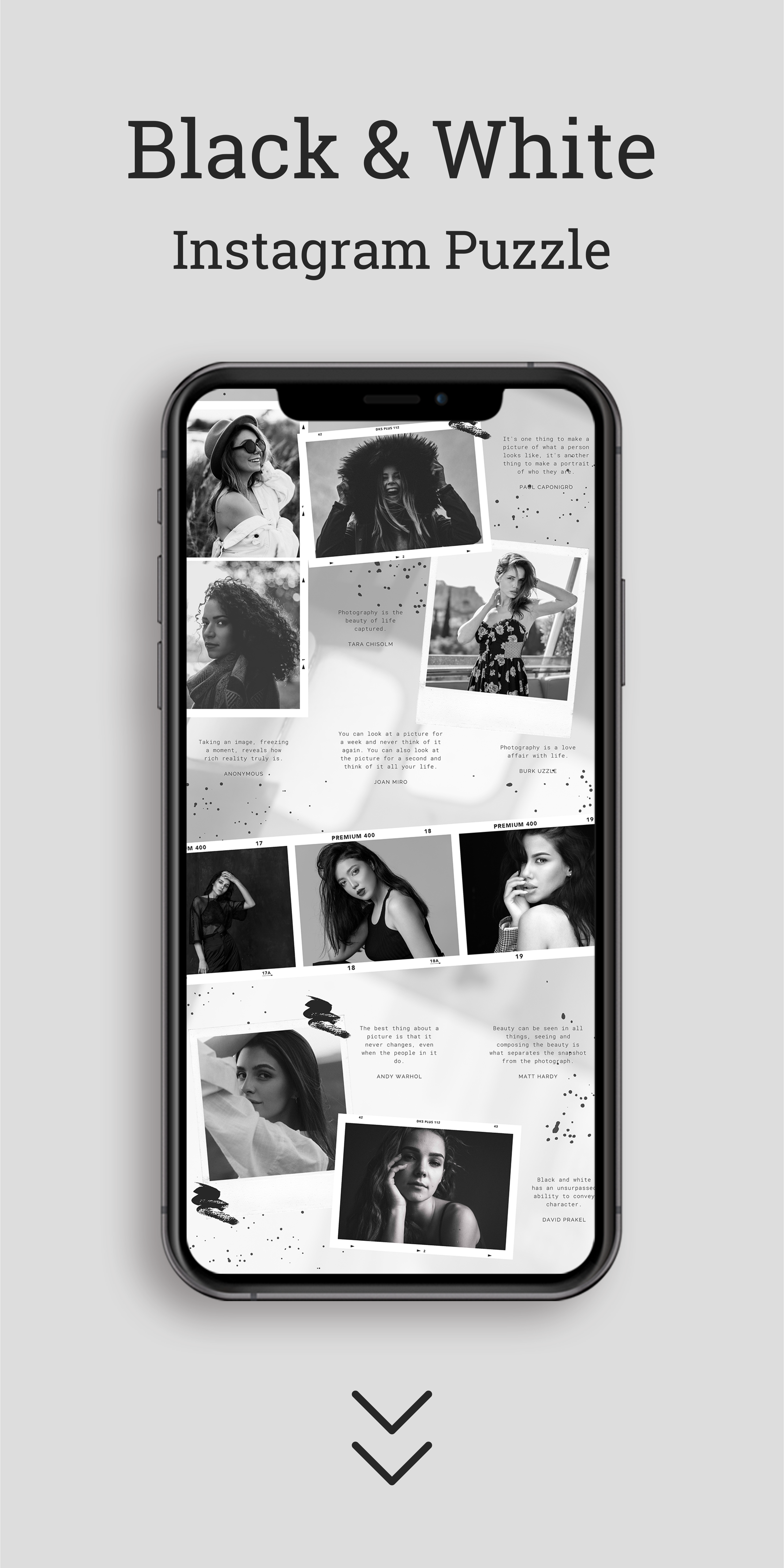 Black & White Instagram Puzzle