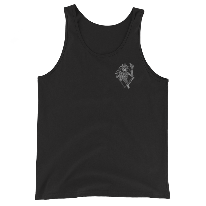 Black Graphic Tank Top