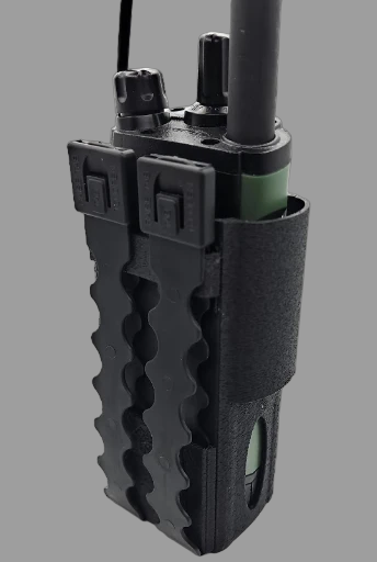 Modular Radio Case For Baofeng UV-32 DM-32. Mounts To MOLLE Or Belts (Black)