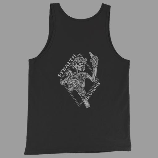 Black Graphic Tank Top