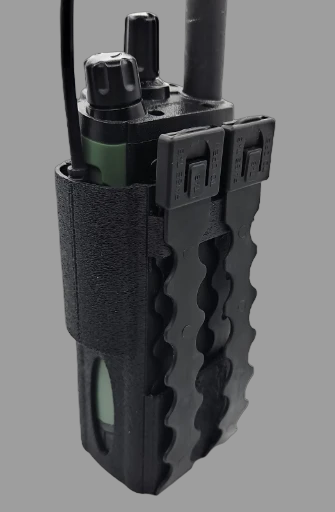 Modular Radio Case For Baofeng UV-32 DM-32. Mounts To MOLLE Or Belts (Black)