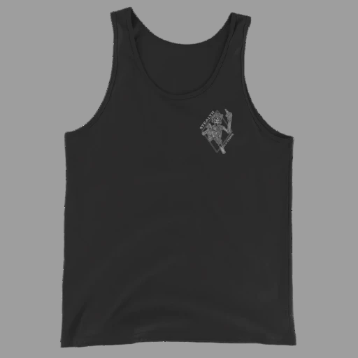 Black Graphic Tank Top