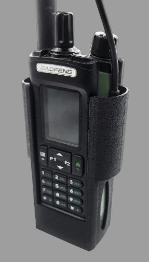 Modular Radio Case For Baofeng UV-32 DM-32. Mounts To MOLLE Or Belts (Black)
