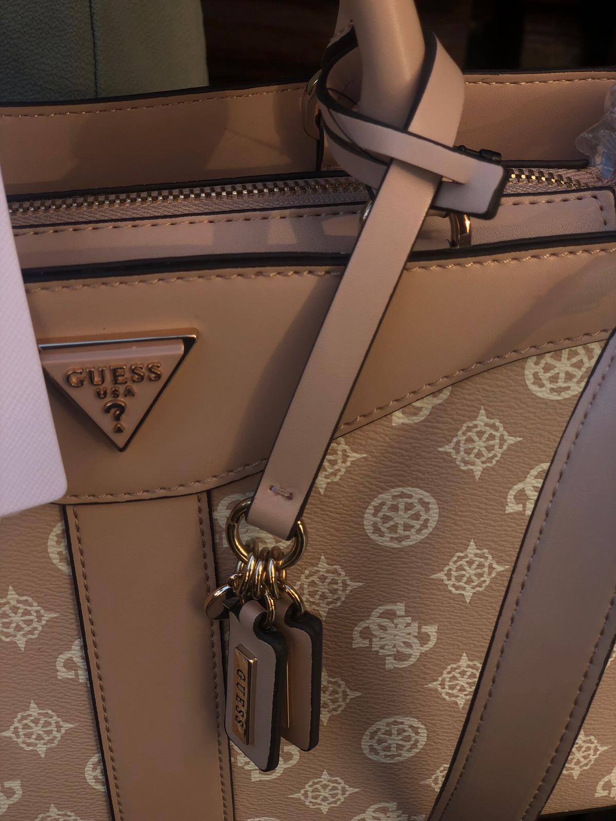 Mala de mão Guess bege