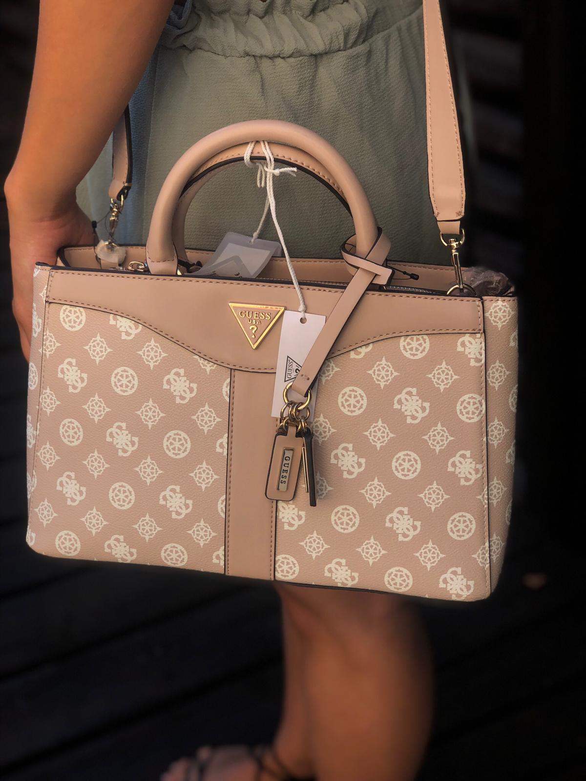 Mala de mão Guess bege