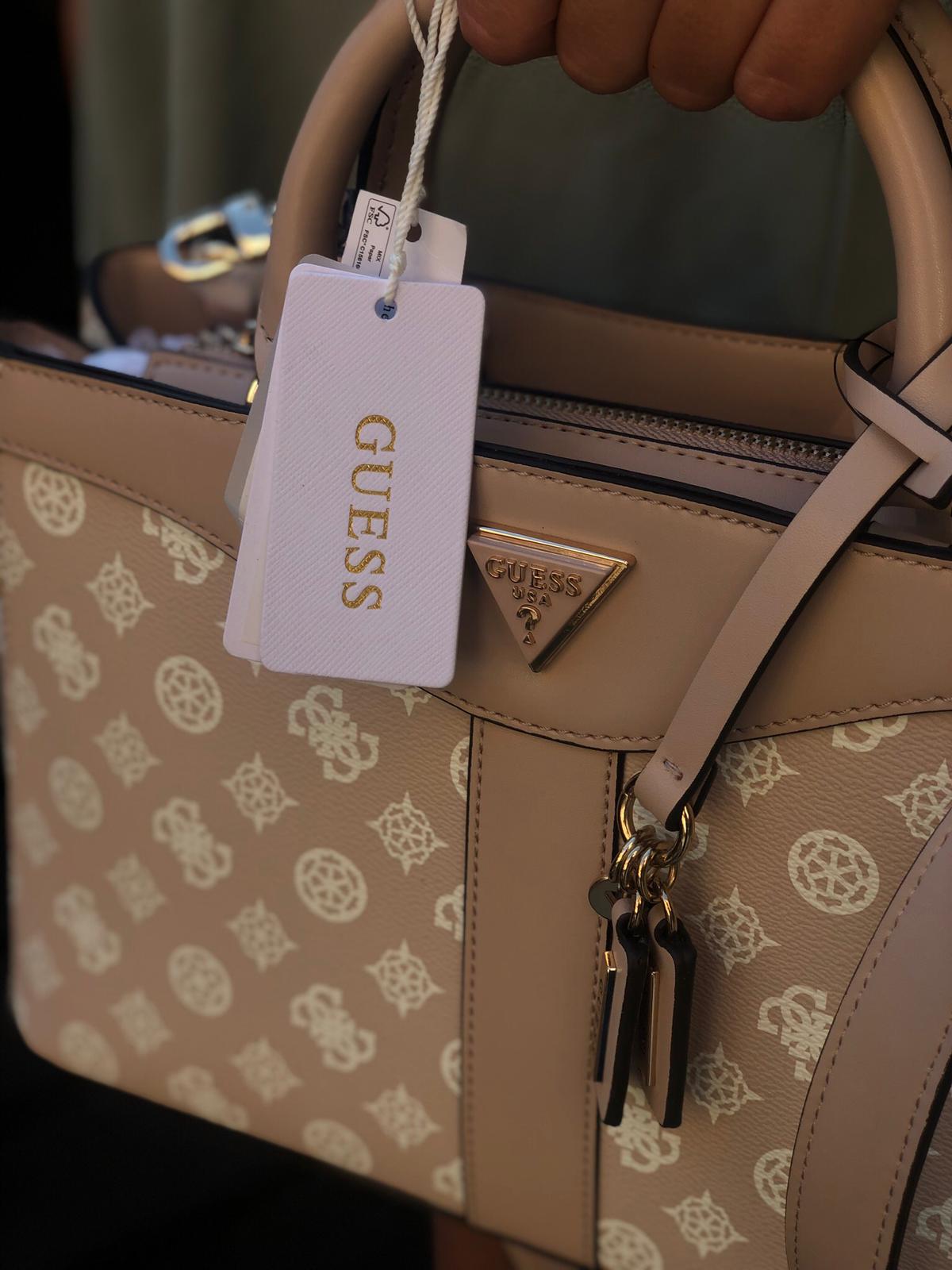 Mala de mão Guess bege