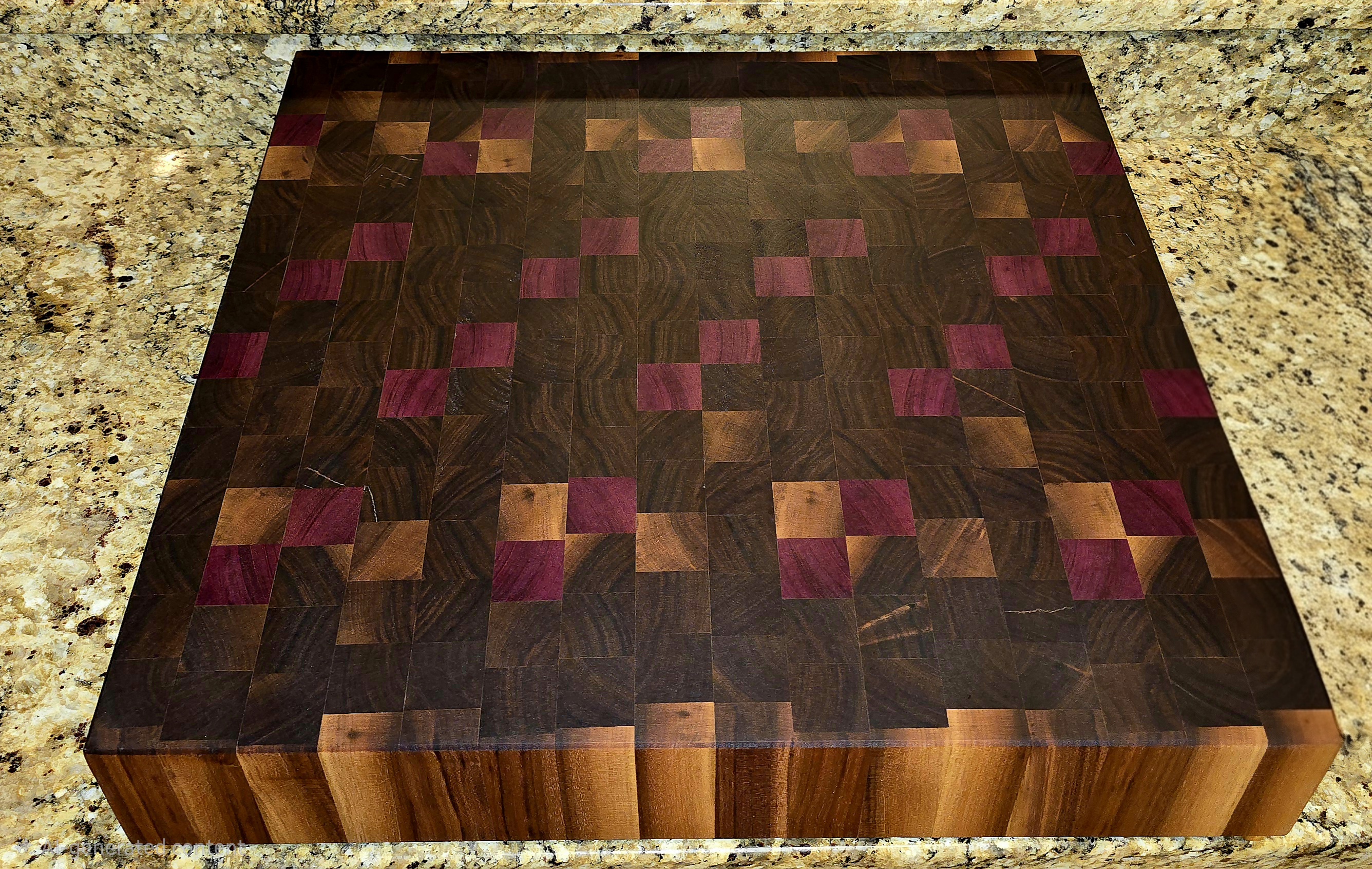 End Grain Wooden Cutting Board