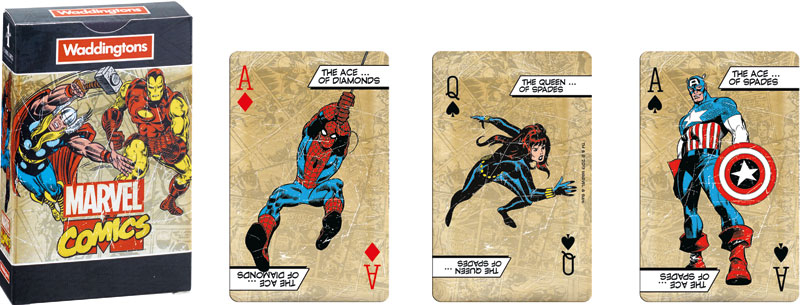 WADDINGTONS CARDS MARVEL COMICS RETRO