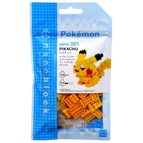 Nanoblock Pokemon Character Pack - Pikachu