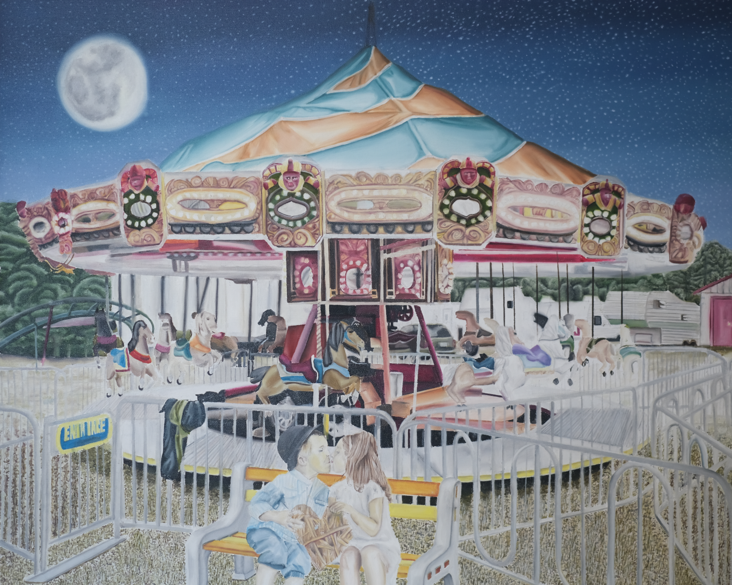 Moonlight Carousel Kiss