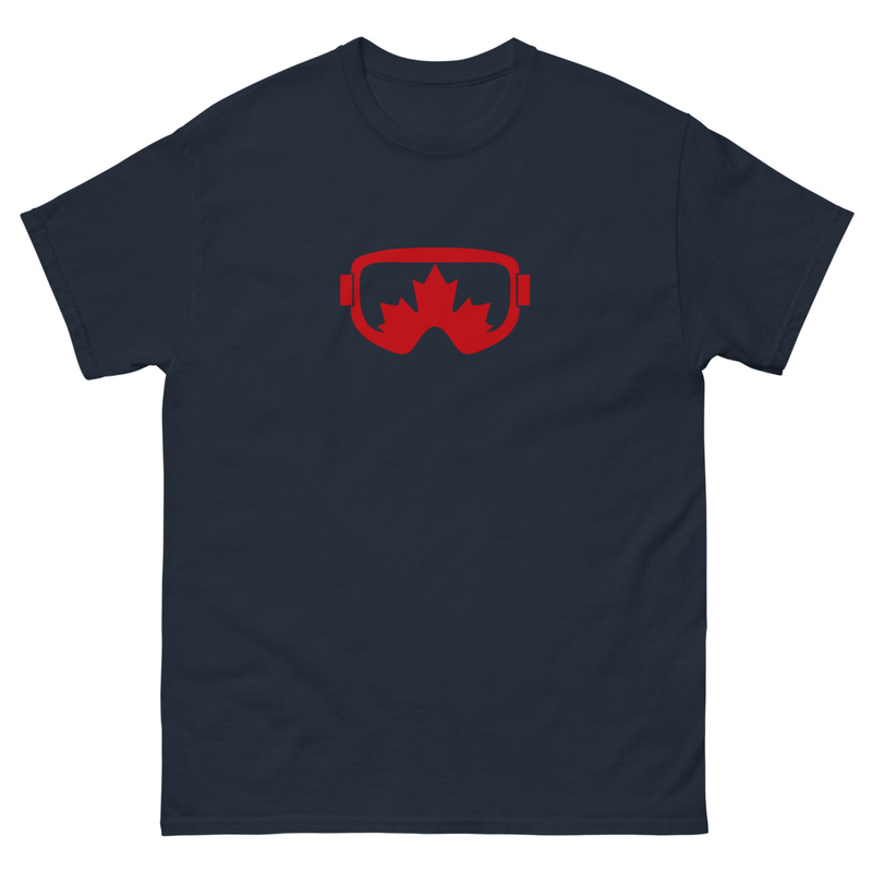 Canadian Goggles Skiing Snowboarding T-shirt