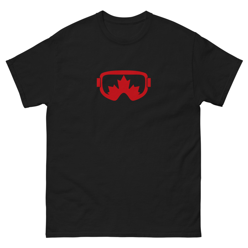 Canadian Goggles Skiing Snowboarding T-shirt