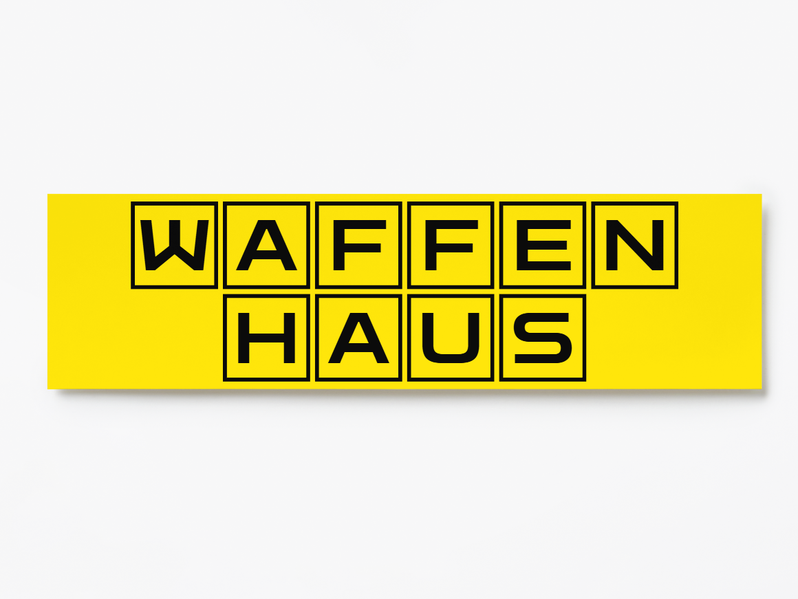 Waffen Haus Bumper Sticker