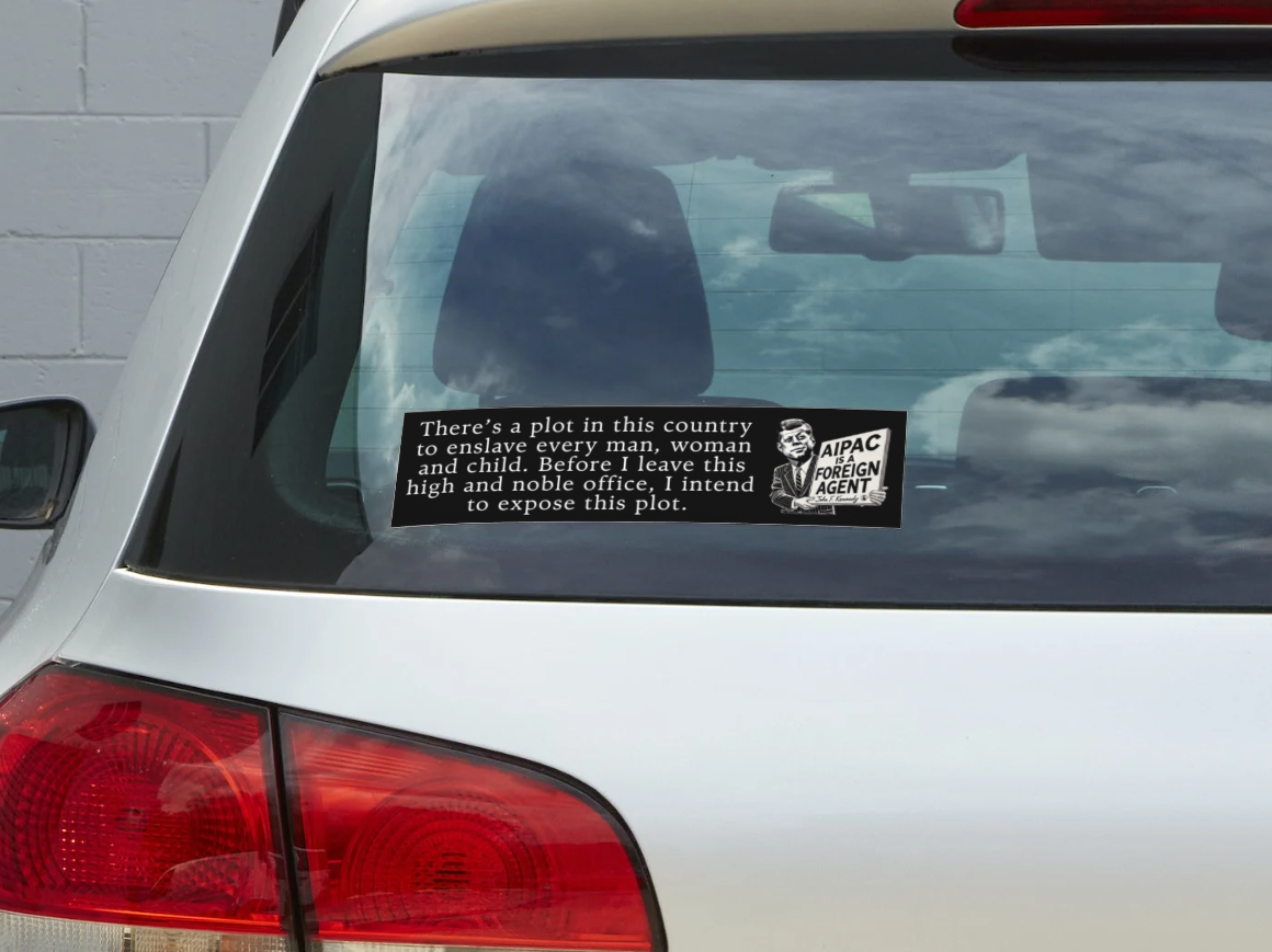 The Plot JFK Bumper Sticker