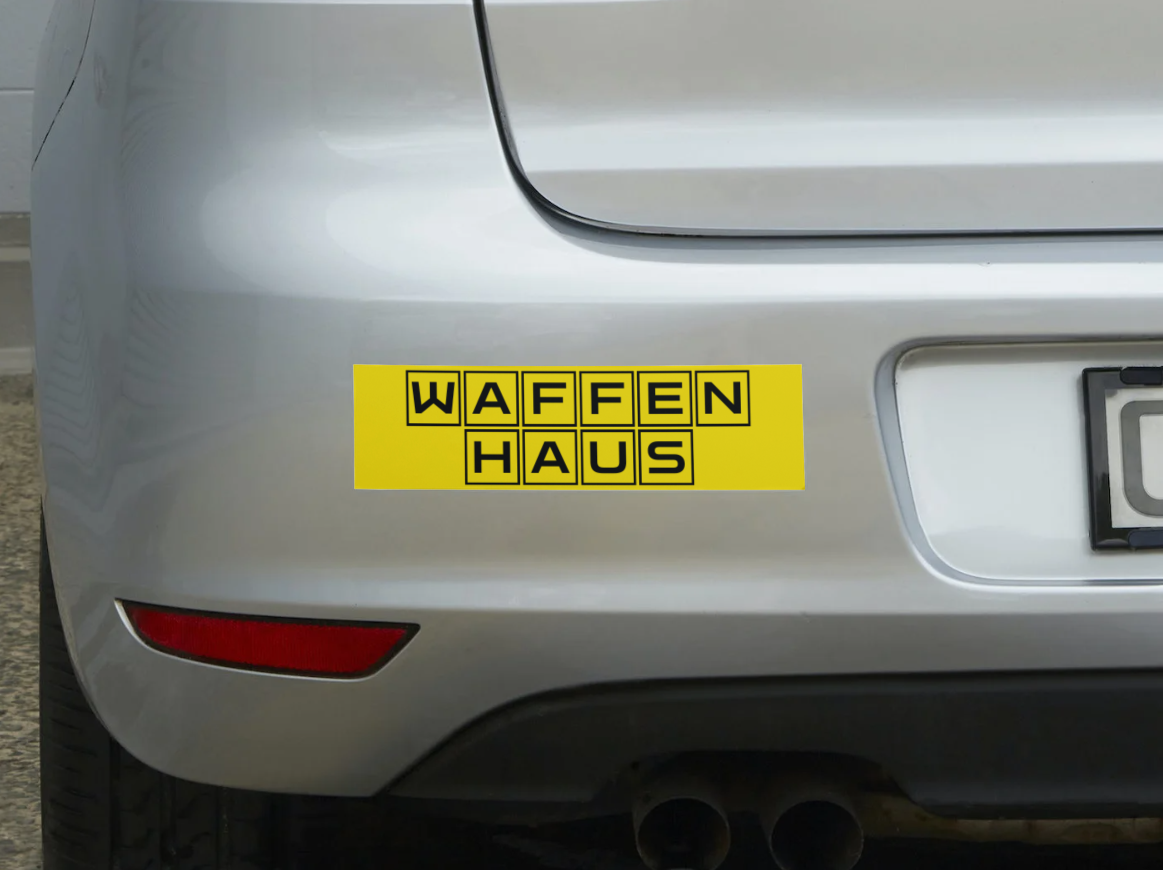 Waffen Haus Bumper Sticker